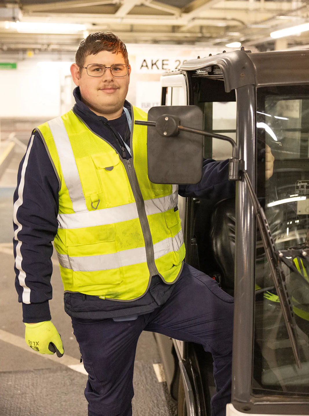 British Airways apprentice posing