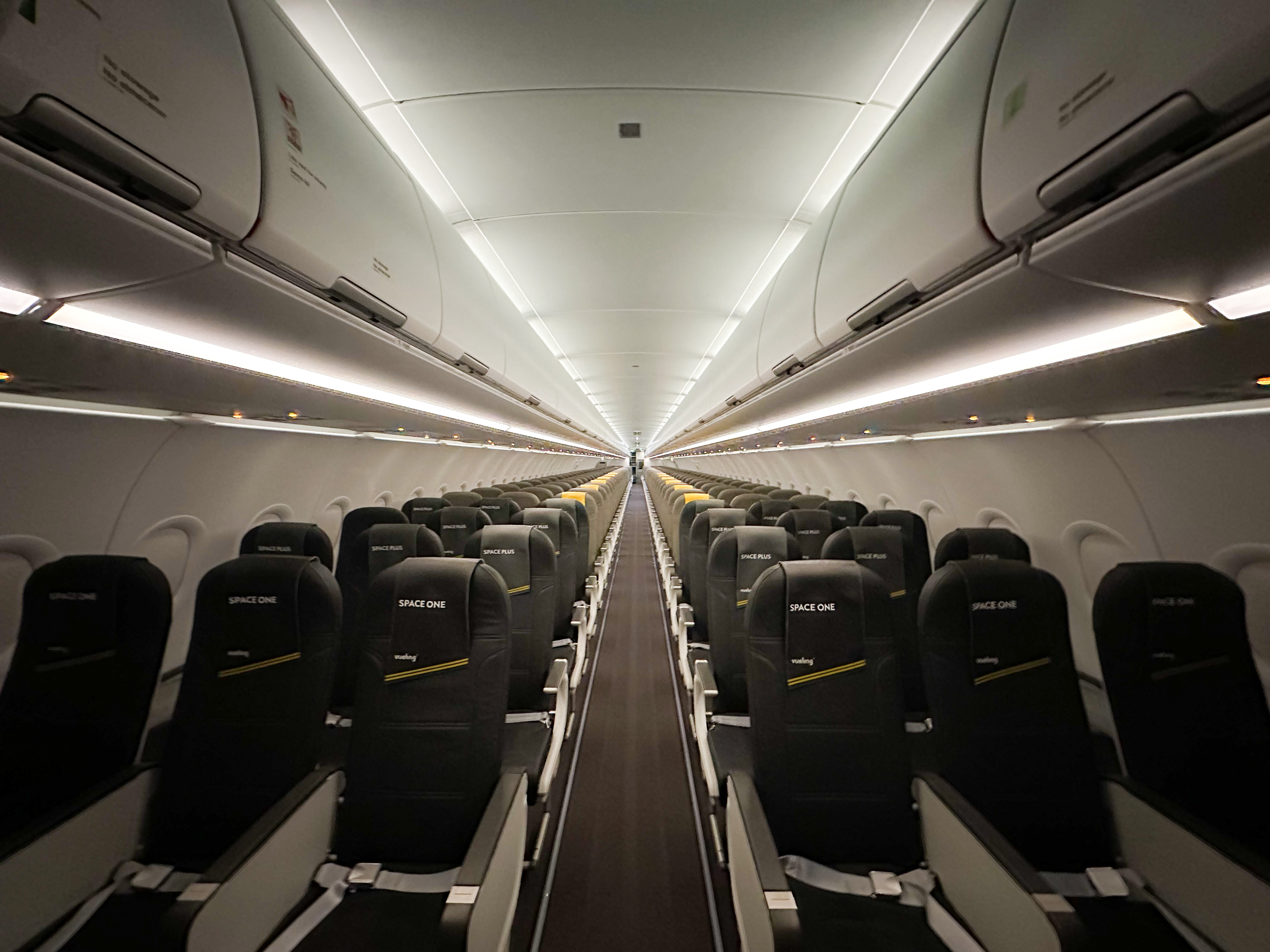 Vueling plane interior