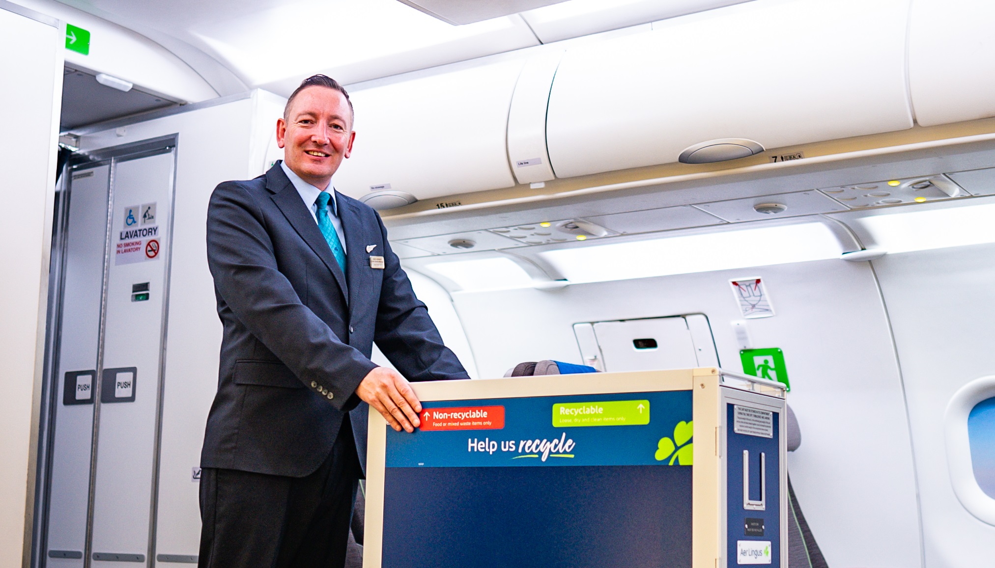 British Airways on-board recycling