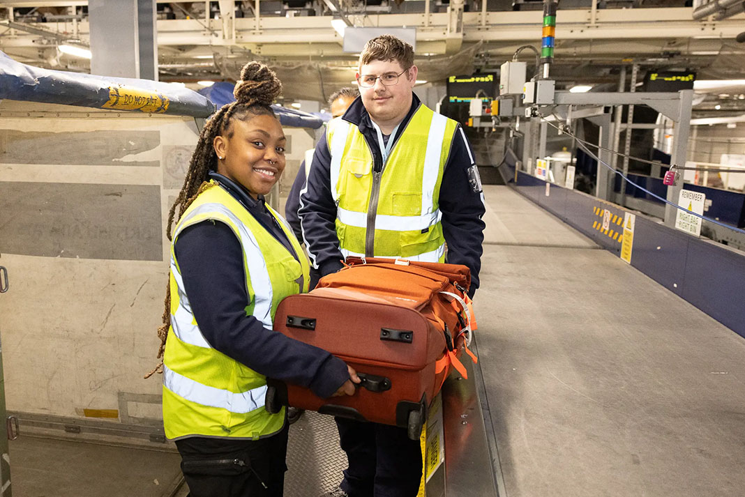 British Airways baggae handling apprentices