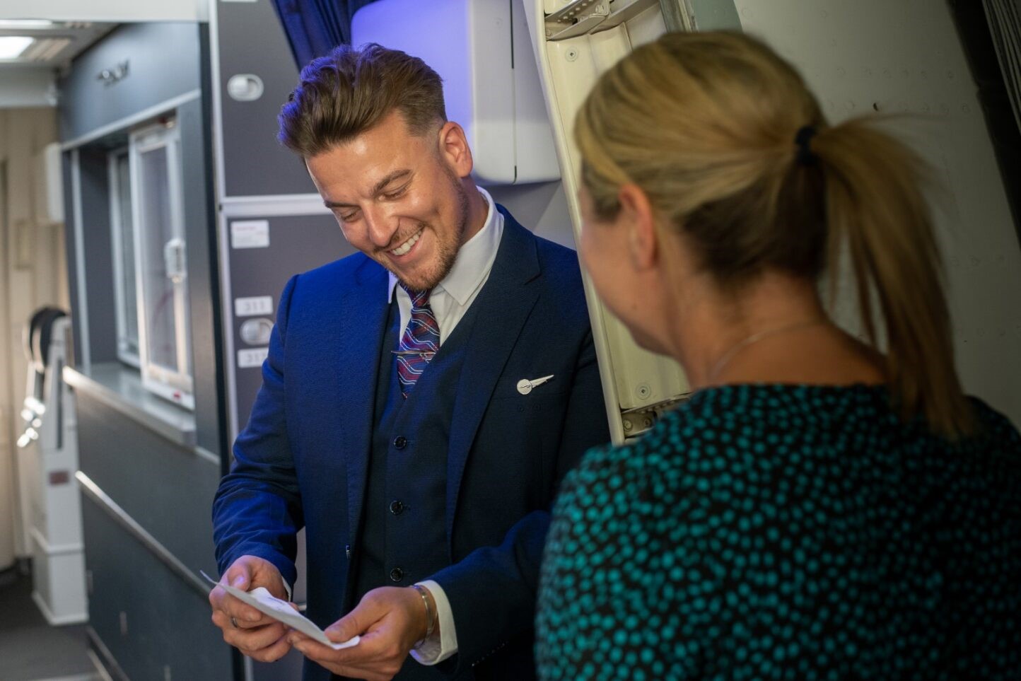 British Airways male crew member