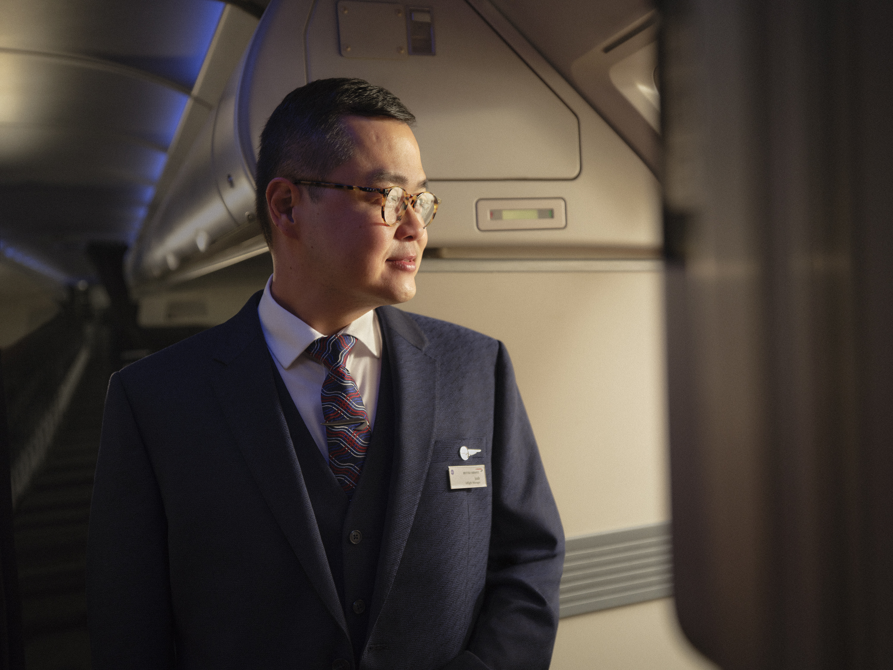 British Airways Cabin Crew on flight